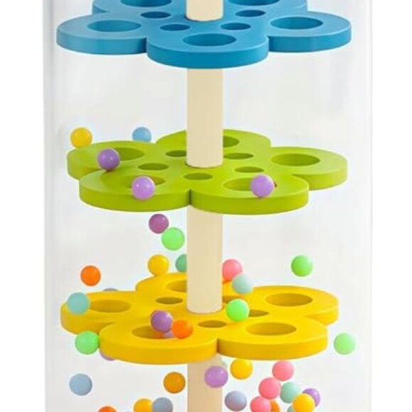 Children Early Education Hand eye-Coordination Wooden Rattle Toy(1 Set) - Picture 3 of 12